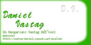 daniel vastag business card